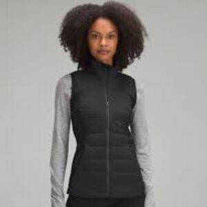 lululemon athletica Down for it All Black Puffer Vest size 2
